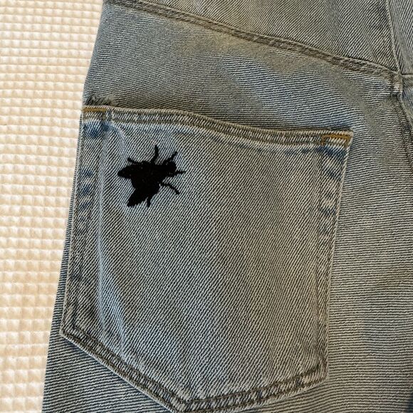 ASOS Embroidered High-Rise Jeans Size 28 - Picture 9 of 9